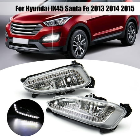 Daytime Running Light DRL LED Day Lights For Hyundai Santa Fe DM Sport 2013~2015